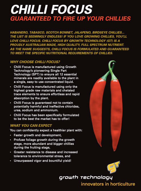 Chilli Focus Nutrient 1L by Growth Technology