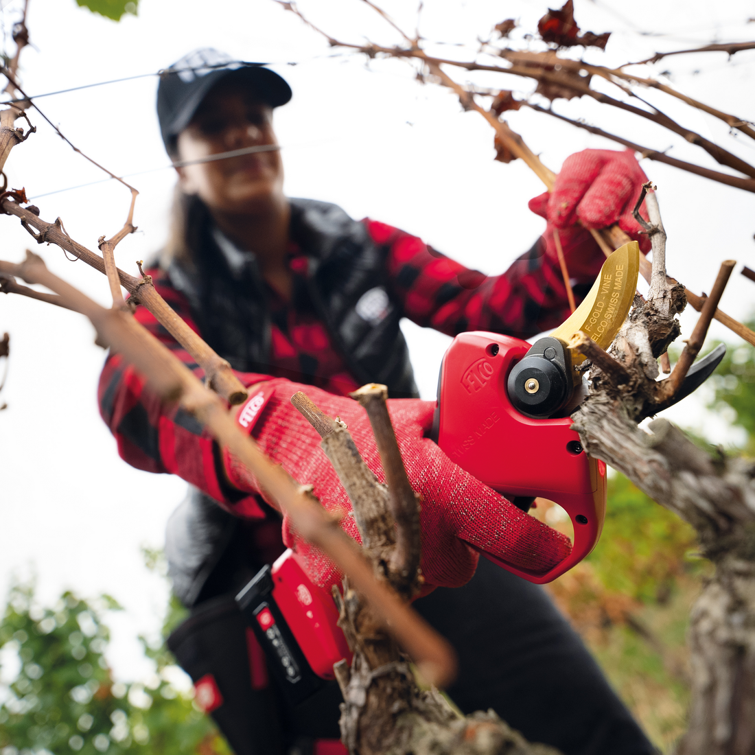 Felco 834V Electric Pruning Shear with CUT SHIELD - Advanced anti-cutting system
