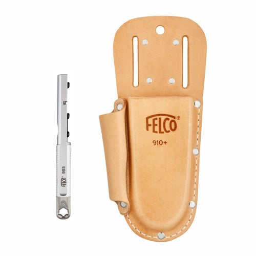 FELCO 910+ & Felco 905 Genuine Leather Holster and Sharpening Tool