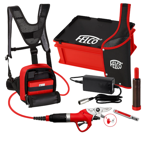 FELCO 802G+ Left Handed Version Kit Electric Pruning Shears inc 5.4Ah Battery