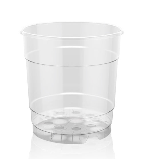 Clear  Pots by TEKU - 120mm Recyclable - Orchids (MCP12)