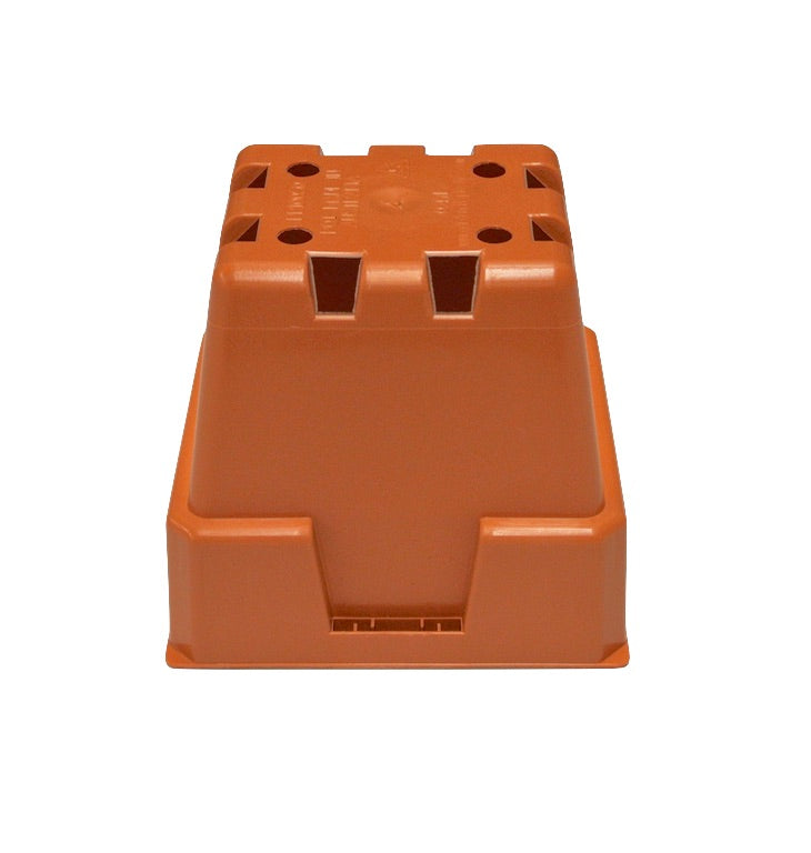 100mm Squat Punnet Pots (Clay Colour) - AusPots