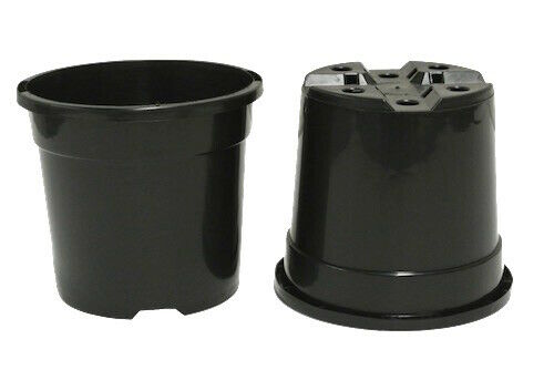 118mm Plastic Squat Round Pot - AusPots