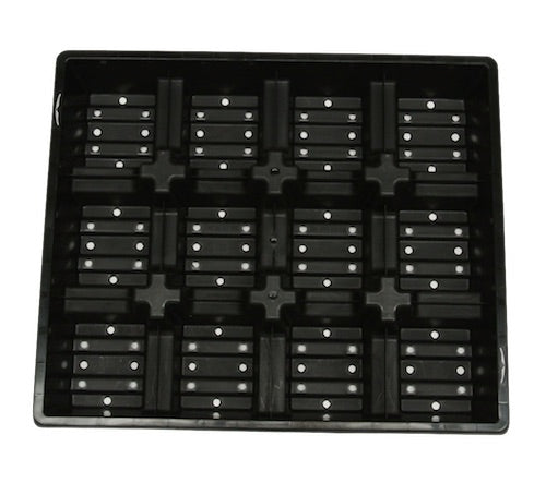 100mm Squat Punnet Pots with Tray - Clay - AusPots