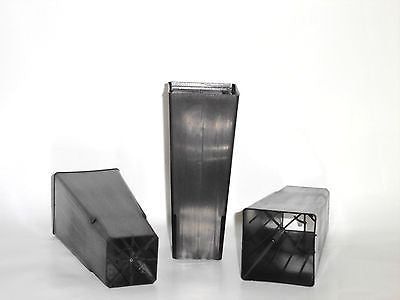 Plastic Forestry Plant Tube Pot Square 50mm x 50pcs with Air Pruning High Tray - AusPots Permaculture