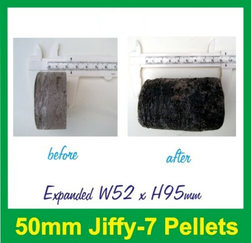 50mm Jiffy Forestry Vine Pellets Round - AusPots