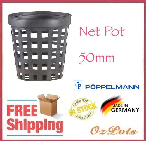 50mm / 2" Net Pots - Orchids / Vandaceous/ Hydroponics - Made in Germany / Teku - AusPots