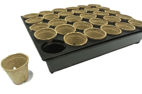 55mm Jiffy Round Pot & Tray set -1, 3 or 6 sets