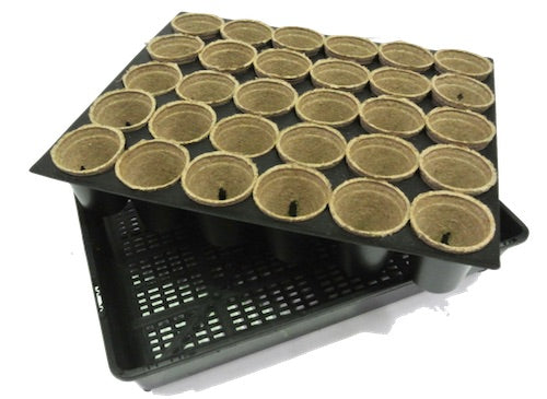 55mm Jiffy Round Pot & Tray set -1, 3 or 6 sets