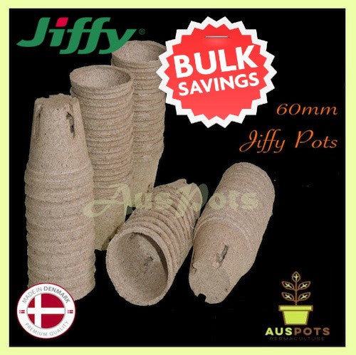 60mm Jiffy Round Pot - 3,000pcs - BULK - AusPots
