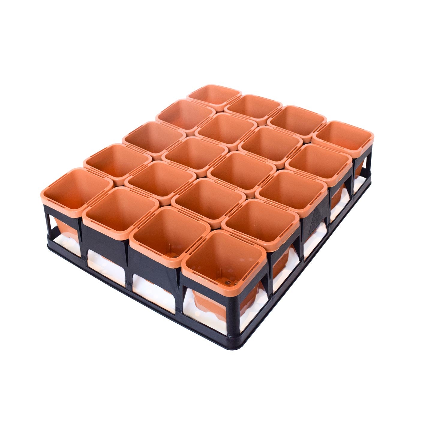 63mm Square Pots - Clay Colour - AusPots