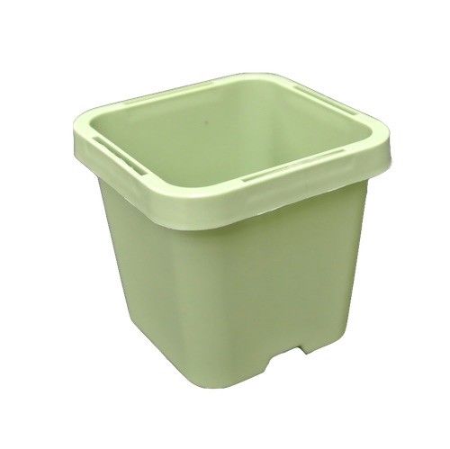 63mm Square Squat Pot - Green - AusPots