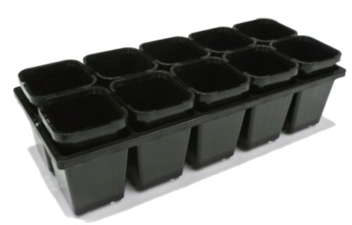 68mm Plant Pots/Tube & 10cell Punnet Tray Set
