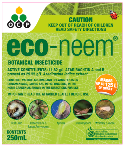 Eco-Neem Registered Organic Insecticide, Mites Killer, Concentrated - AusPots