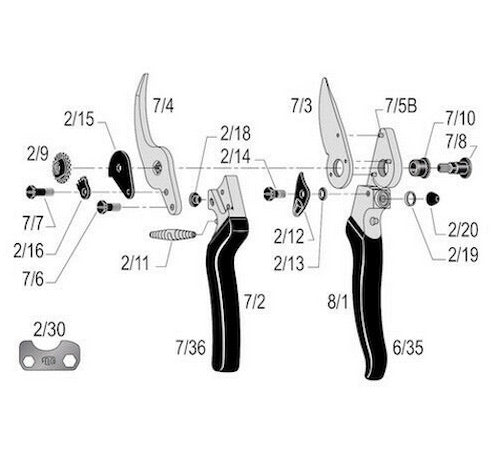 FELCO 7/3 Blade -  For Felco 7 & FELCO 8