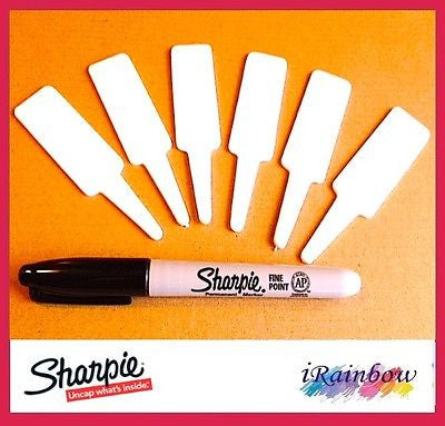 Plant Label 95mm x 20pcs + Sharpie Marker - Great for Propagation & Seedling - AusPots Permaculture