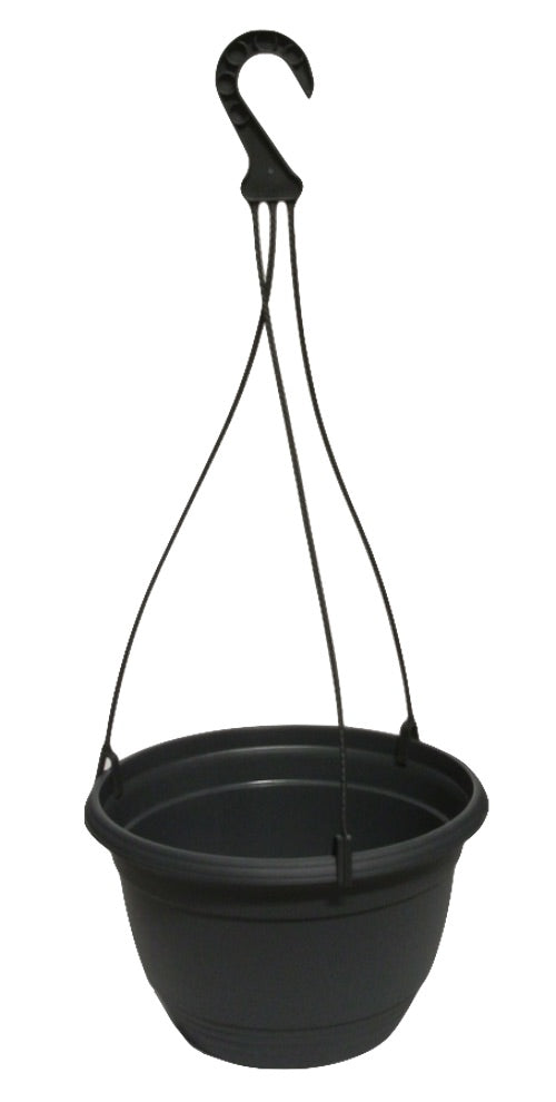 TEKU 300mm Hanging Basket & Hanger Set ( Dark Grey)
