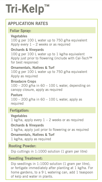 Tri-Kelp - Soluble Organic Seaweed Powder