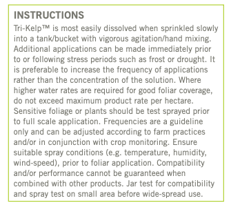 Tri-Kelp - Soluble Organic Seaweed Powder