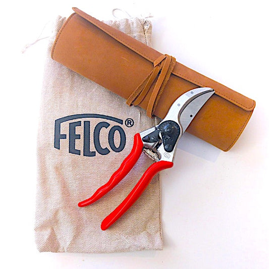 FELCO 2 Pruning Shear with Felco 925 Premium Leather Roll Bag