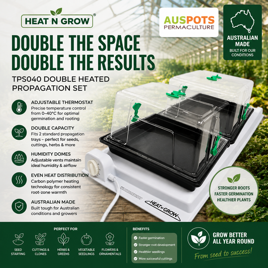 Heat 'n' Grow TPS040 double heated propagation tray with adjustable thermostat
