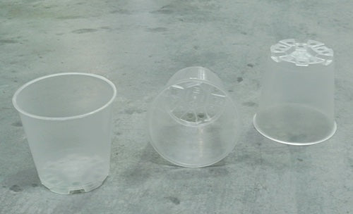 Clear  Pots by TEKU - 60mm Recyclable