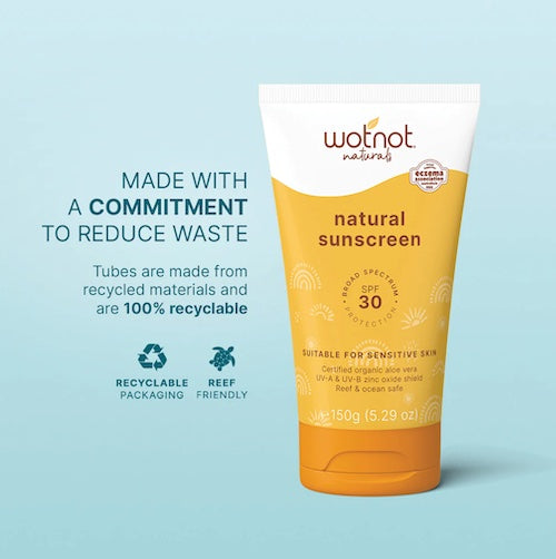 Natural Sunscreen SPF30 by Wotnot 150g