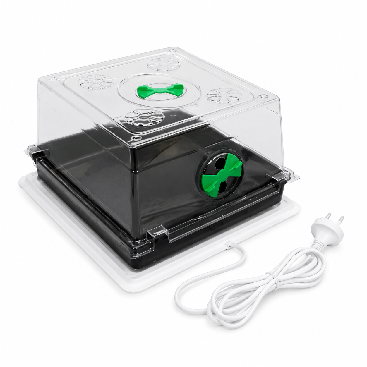 TPS020 fixed thermostat heat mat for seedlings with tray and lid