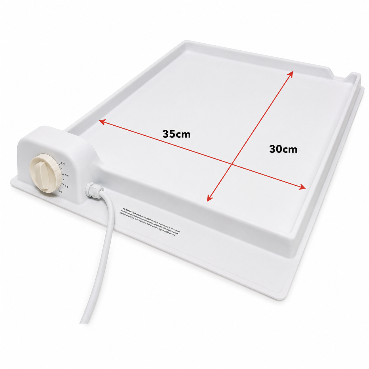 dimension of the Heat 'n' Grow TPS030 propagation tray for seeds and hydroponics