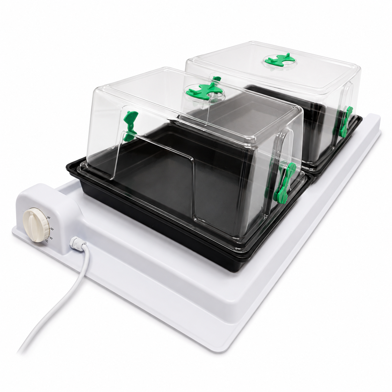 TPS040 large 2-tray propagation heat mat for seedlings and hydroponics