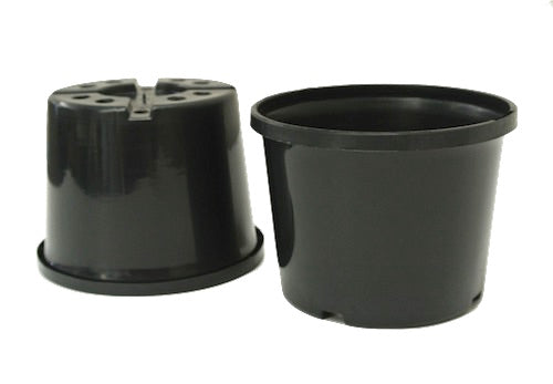 140mm Squat Plastic Round Pots