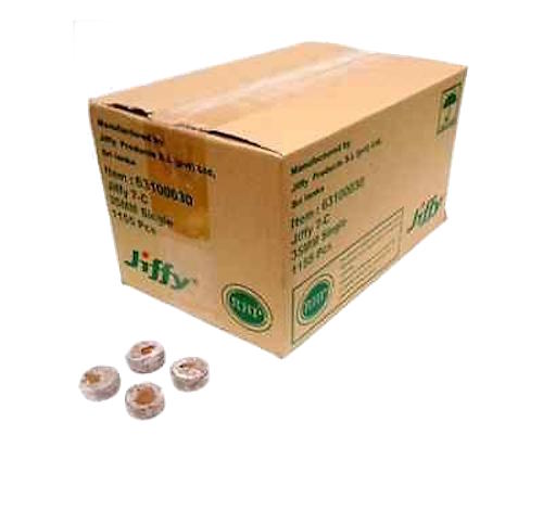 Jiffy-7C Coir Pellets Round 35mm x 1,155pcs - Bulk Buy - AusPots