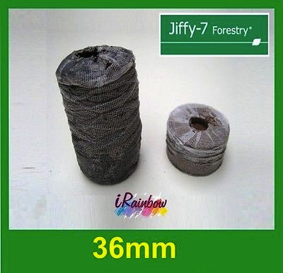 36mm Jiffy Forestry Vine Pellets Round - AusPots Permaculture