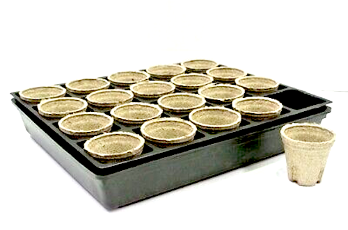 60mm Jiffy Pot & 20-cell Tray Liner & Hydro Tray sets