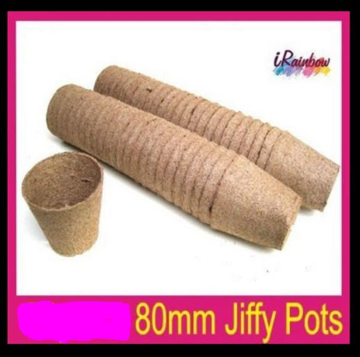 Z 80mm Round Jiffy Pots (NDO) - Propagation, Cutting, Seedling, Herbs - AusPots Permaculture