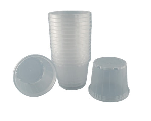 80mm Round Clear Pots - Phalaenopsis / Orchid, Seedlings - AusPots