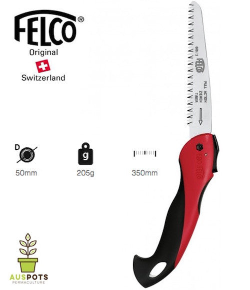 FELCO 600 - Saw / Folding Pull-Stroke Pruning Saw / Blade 16 cm - AusPots