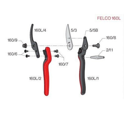 FELCO 5/3 Blade -  For Felco 160L & FELCO 5