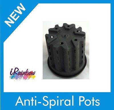 160mm Anti-Spiral Garden Pots 3L - Eliminates Root Circling, Encourage Strong Plant Growth - Ozpots