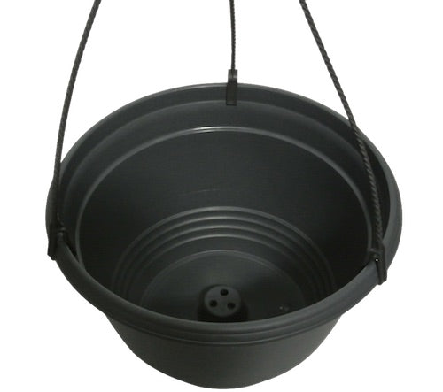 TEKU 300mm Hanging Basket & Hanger Set ( Dark Grey)