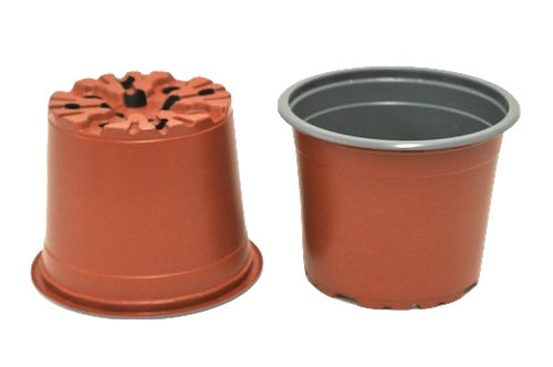 90mm Plastic Garden Squat Pots by TEKU VCG - AusPots
