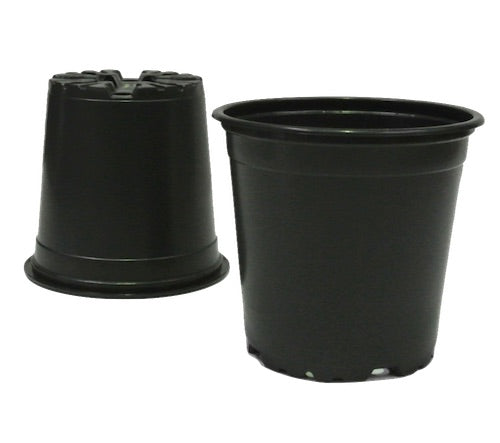 150mm TEKU Round Pots x 60pcs / VCH Black Color