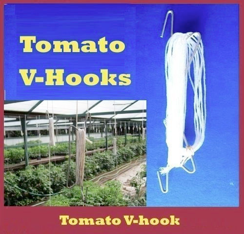 Tomato Hook V-Type - Hook Size : 22cm + Twine on hook 11m + Free fall 3m - AusPots